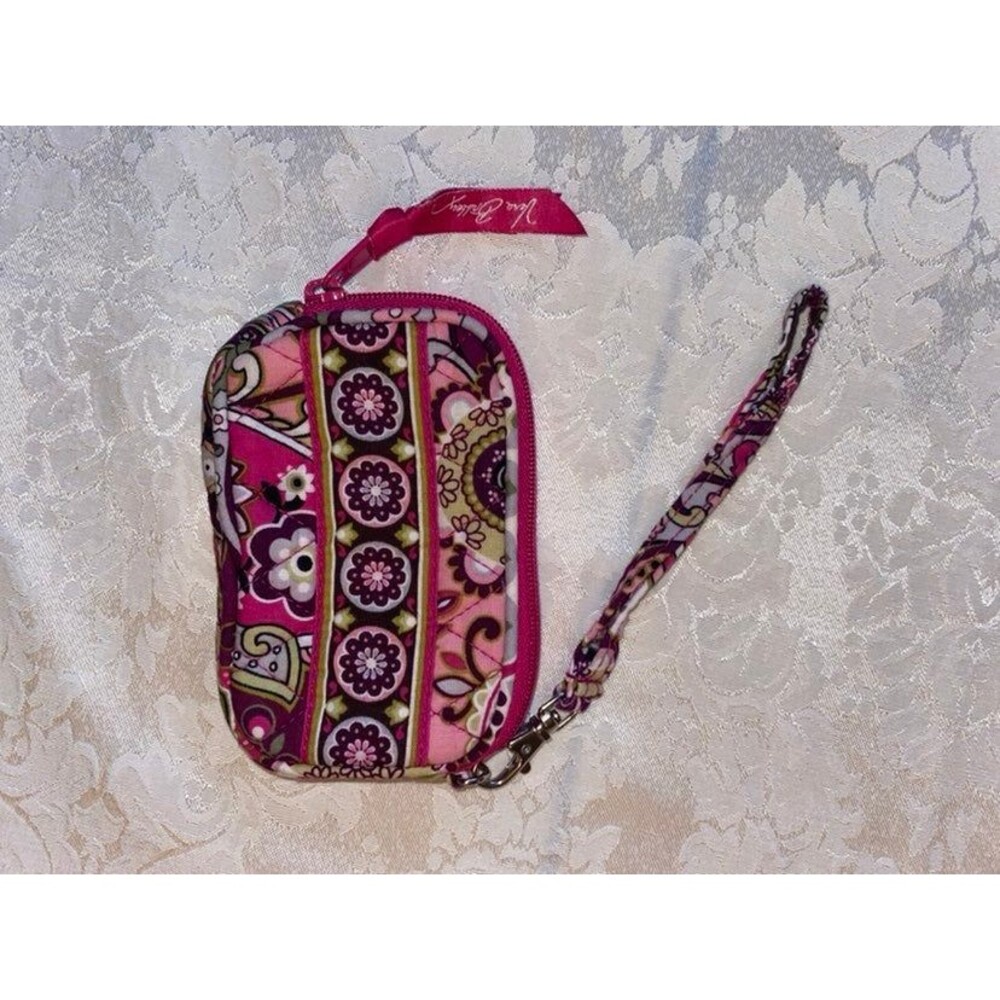 Vera Bradley Wrist Pouch - Very Berry